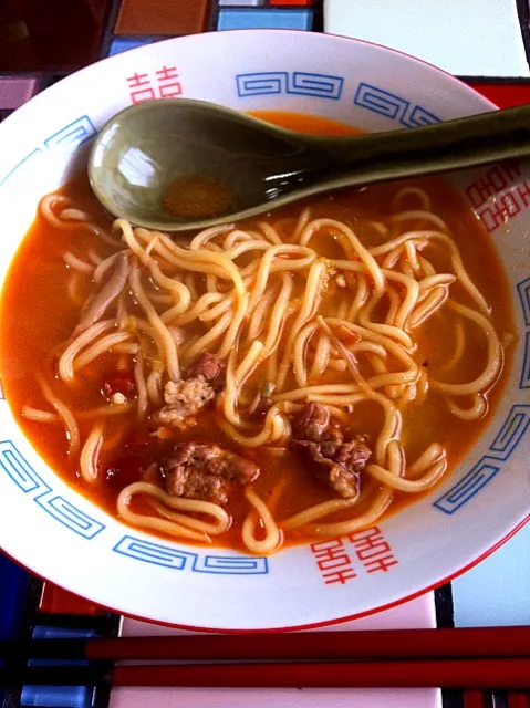 Snapdishの料理写真:辛口とんこつラーメン|hoさん