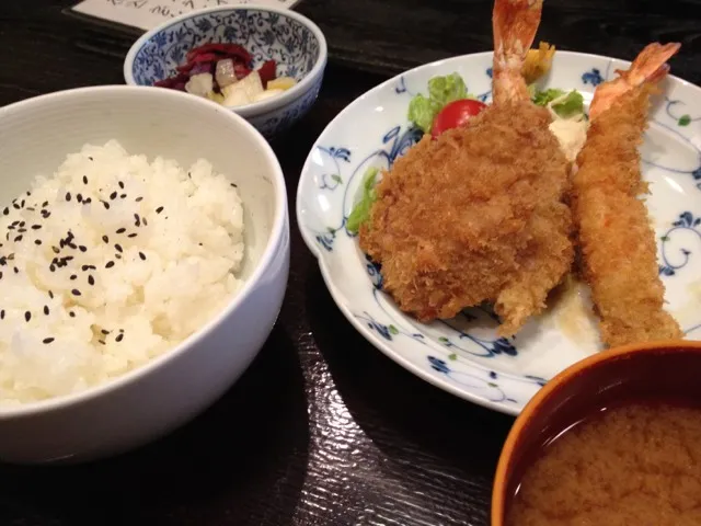 海老・ヒレカツ定食|shinoktzwさん