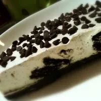 no bake orea chess cake wif choco cip|aleyaさん