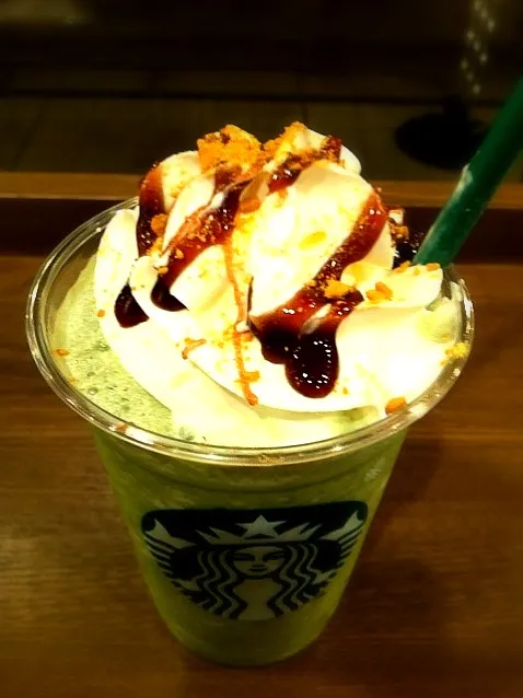 Snapdishの料理写真:あずき抹茶クリームフラペチーノ|aikさん