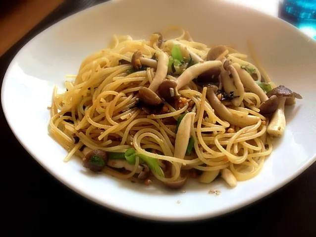 超簡単創作パスタ〜味つけはお茶漬けの素〜|きむらゆういちさん