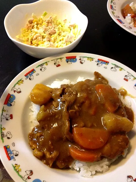 娘が切った野菜でカレー！今日はお昼も夜も一緒に作りました(^-^)|Akiko.Kさん