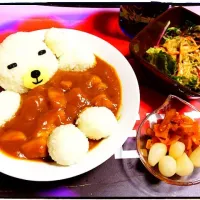 Snapdishの料理写真:くまさんお風呂カレー|yukaさん