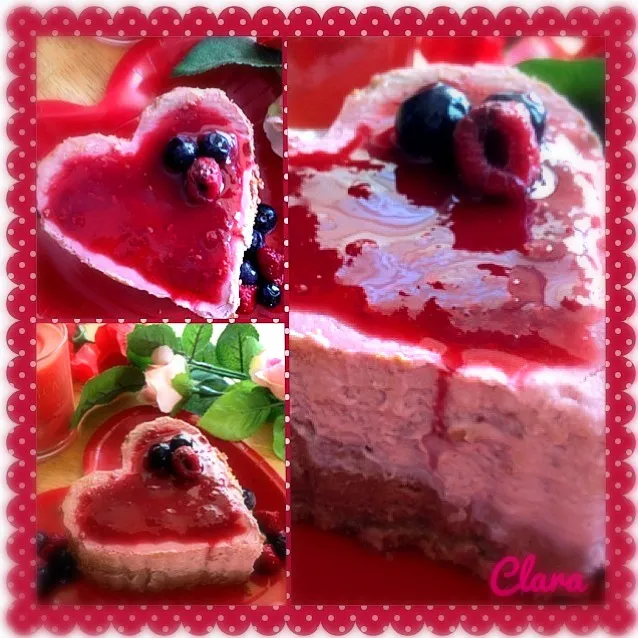 Snapdishの料理写真:Raspberry-Chocolate Cheese Cake|Clara Kさん