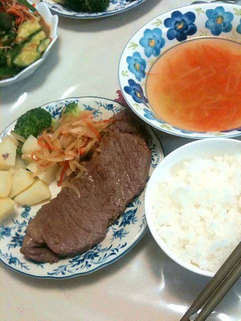 ステーキ定食|木口ちゃんさん