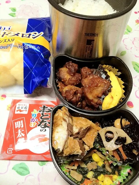 高２バレーボール部員の本日のお弁当。私の担当は、鯖の照り焼き。 #お弁当 #弁当|Takashi H.さん