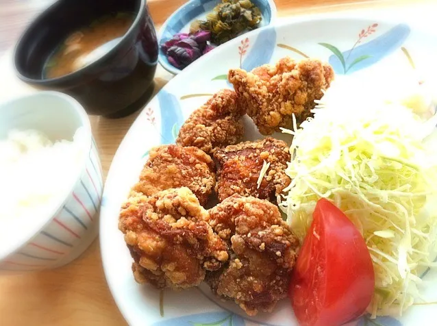 本日のランチ。唐揚げ定食(480円)|JTKさん