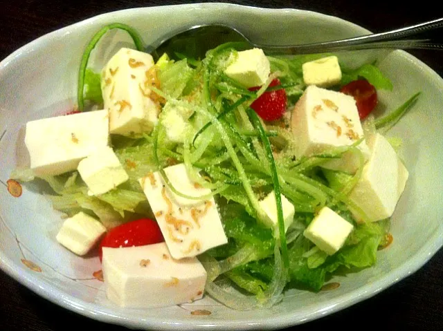 cream cheese tofu salad|skyblueさん