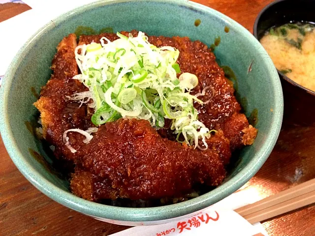 みそかつ丼、ねぎのせ。みそだれはもちろんのこと、とんかつ自体が大変美味い！|a hosodaさん