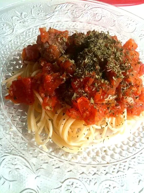 Snapdishの料理写真:Spaghetti Bolognaise|Shiroi Yukiさん