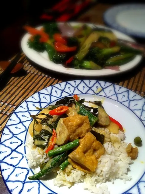 green thai curry with tofu|Gabiさん