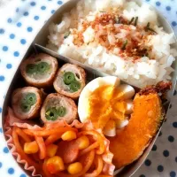 Snapdishの料理写真:肉巻弁当|miyukiさん