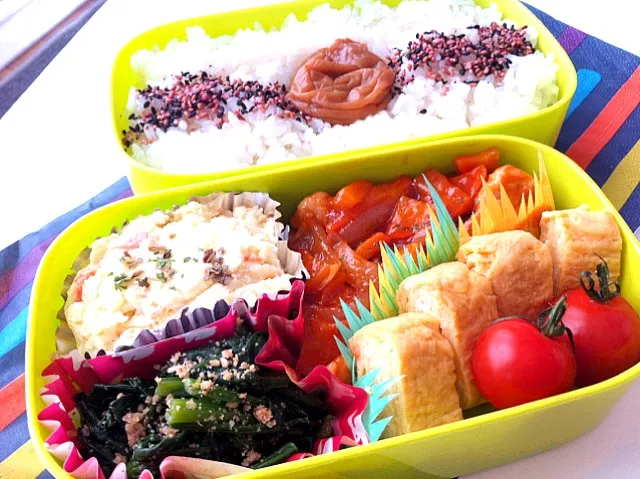 Snapdishの料理写真:お昼のお弁当|yumiさん