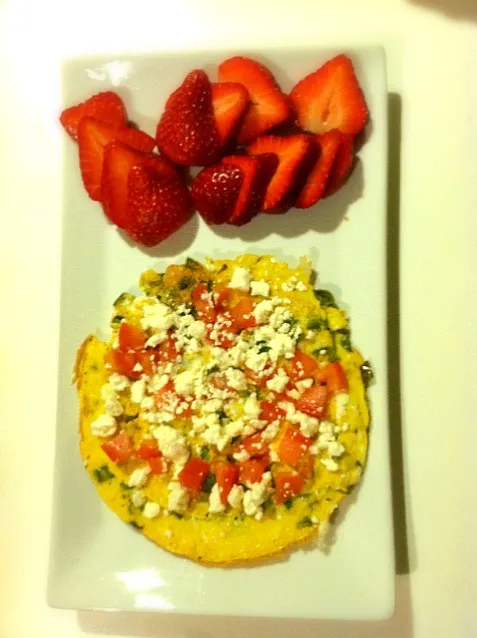 egg omelette w/veggies|mariaさん