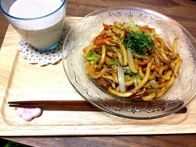 焼きそば風うどん|トクナガ フミさん