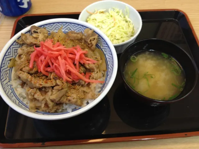 吉野家の牛丼セット|mktさん