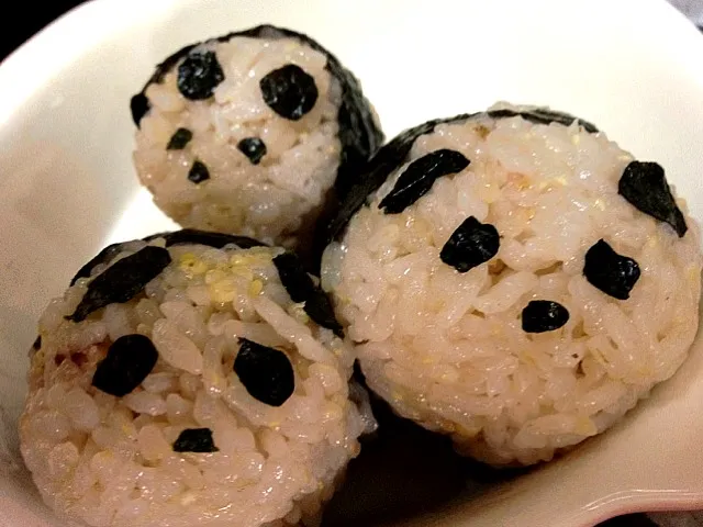 Panda rice balls|mariさん