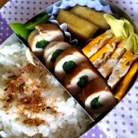 Snapdishの料理写真:ささみロール弁当|miyukiさん