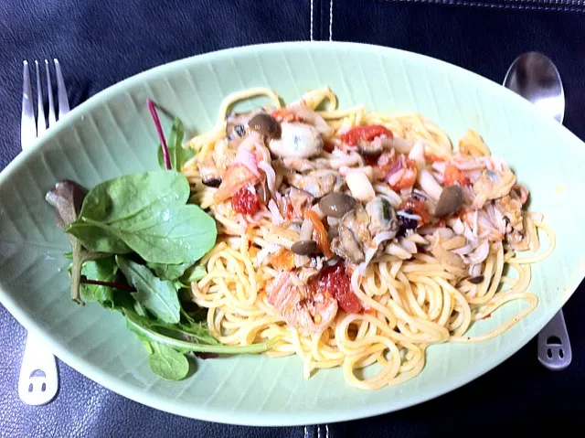 mama mona's seafood spaghetti|edith faye riveraさん