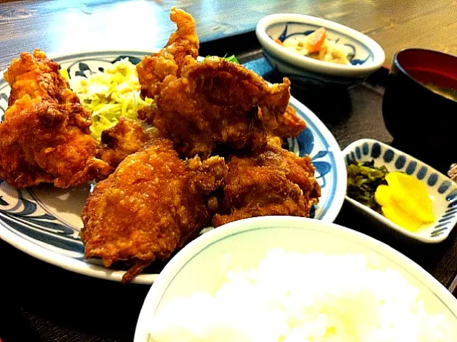 鳥のから揚げ定食|imahiroさん