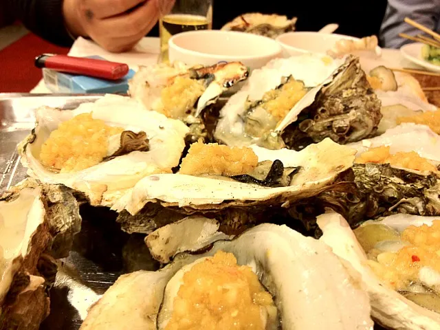 Snapdishの料理写真:Grilled Oyster with garlic|Chef JPさん