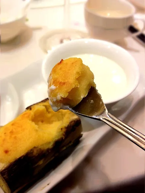 baked yam puree & cream pudding|Queenさん