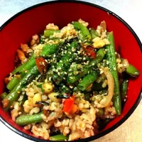 Snapdishの料理写真:brown rice n beans|aureole lflさん