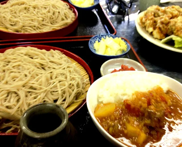 もりそば ミニカレー 唐揚げ|ishibashiさん