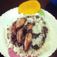 Snapdishの料理写真:Squid Adobo Rice|casimelaceloさん