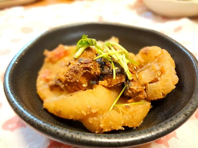 寒干し大根をサバ味噌缶煮で味噌煮(^-^)|Tomomiさん