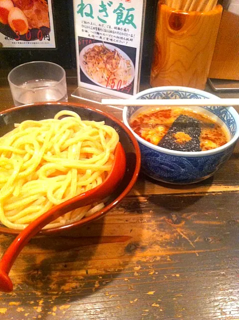 三田製麺所@田町  辛あつもり中|minatosさん