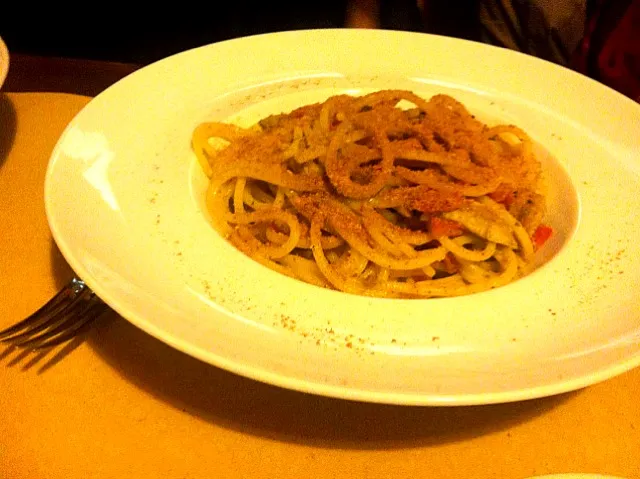 Snapdishの料理写真:Spaghetti,Trattoria Da Francesco|s_bosatsuさん