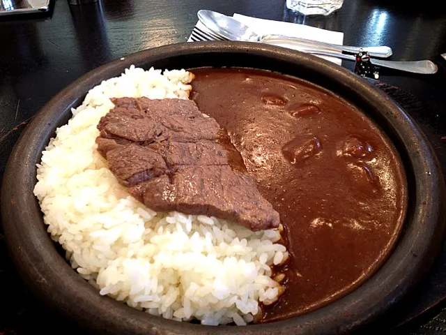 ステーキカレーのレギュラーに、チャレンジ！|大阪カレー部長さん