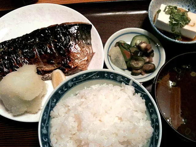 鯖の塩焼き定食|miyoさん