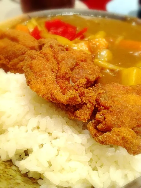 Snapdishの料理写真:chicken karaage curry rice|Tinky 🍒さん