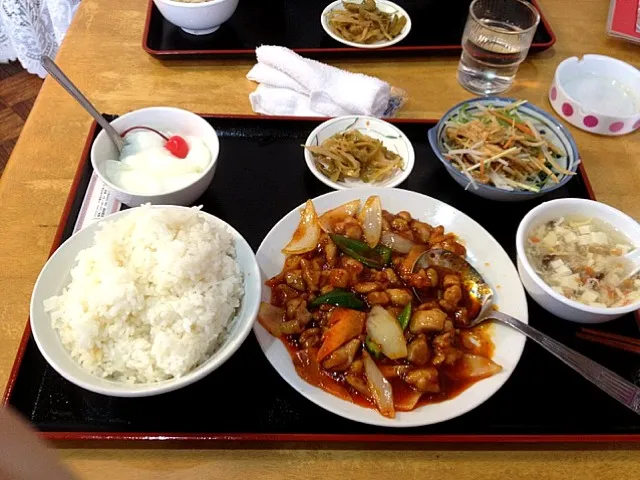 鶏の唐辛子炒め定食|makioさん