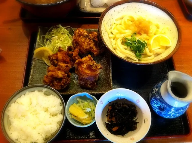 鳥の唐揚げ定食|こまゆさん