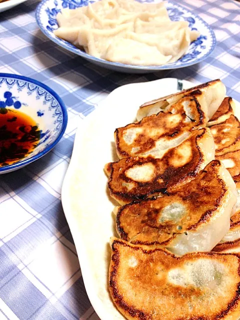 退院祝いのリクエスト。水餃子、焼き餃子。|あきらさん