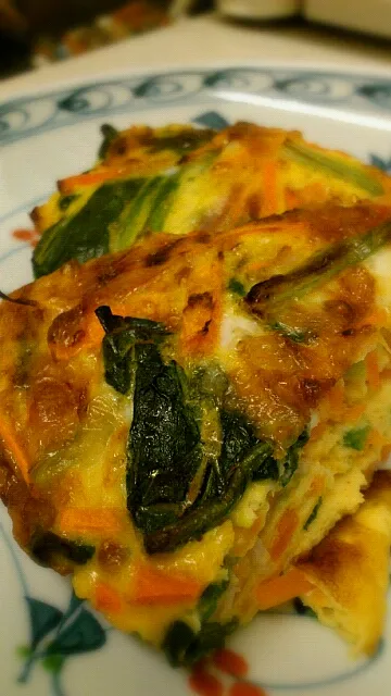 ニンジンとほうれん草の簡単キッシュ Spinach and carrot Quiche|Funky Chefさん