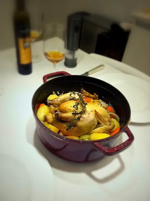 pot roast chicken with lemon,fennel and garlic|rick chanさん