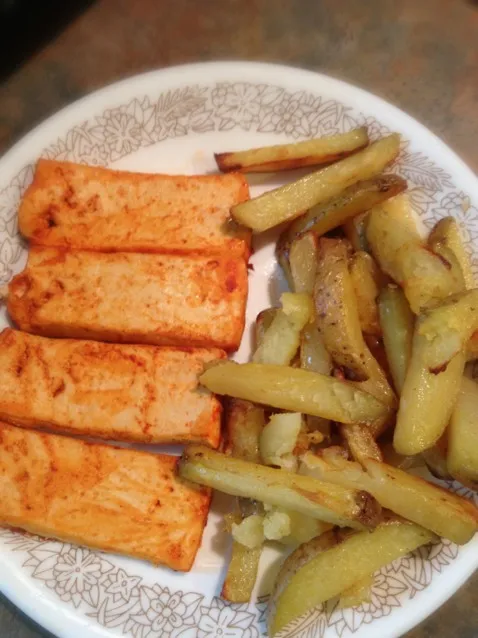 Buffalo Tofu & Yukon Fries|http://melissasmenu.wordpress.com/さん