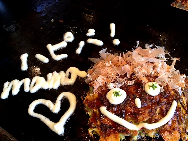 Snapdishの料理写真:お好み焼きモチチーズ|mariririさん