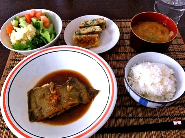 カレイの煮付け定食|keiko mashimaさん