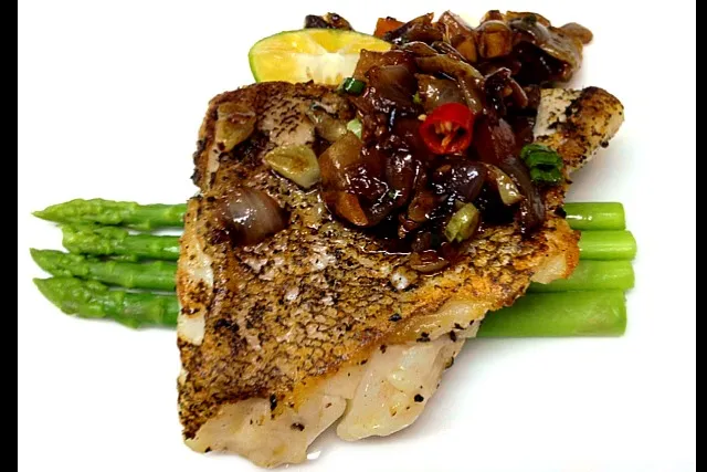 grouper black bean sauce|willzさん