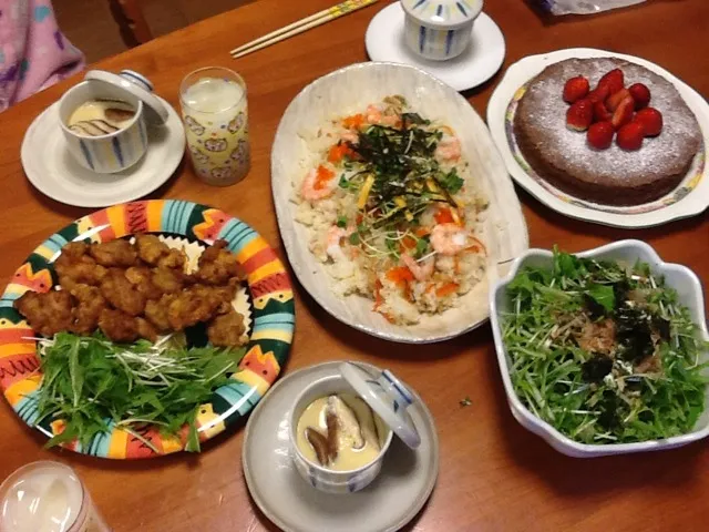 Snapdishの料理写真:ひなまつりパーティー料理😊|KanaHonoさん