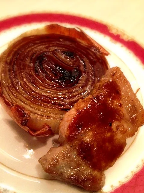 Snapdishの料理写真:pork & onion yaki|willzさん