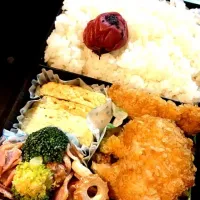 Snapdishの料理写真:チキンカツ弁当|kazusa hayashiさん