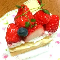 Snapdishの料理写真:苺ケーキ|YAOTOさん