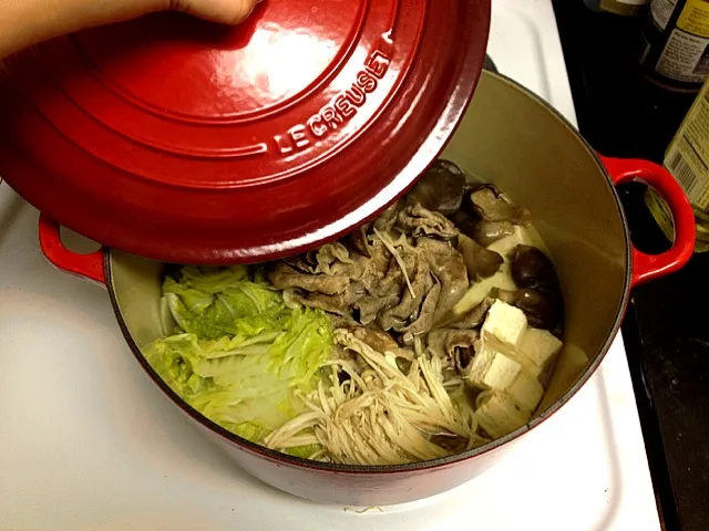 Japanese 'Mizutaki' hotpot with Le Cruiset dutch oven|Miko Koizumiさん