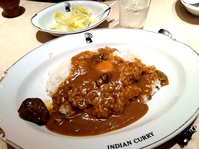 辛旨！インディアンカレーを玉子トッピングで！|大阪カレー部長さん